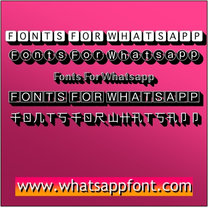 Whatsapp Bio Font